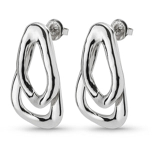 Pendiente CONNECTED PLATEADO U