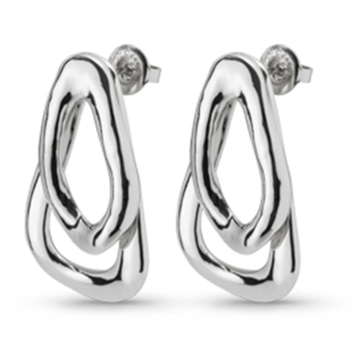 Pendiente CONNECTED PLATEADO U