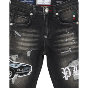 PHILIPP PLEIN SHORTS VAQUEROS FERMENTERA RACING