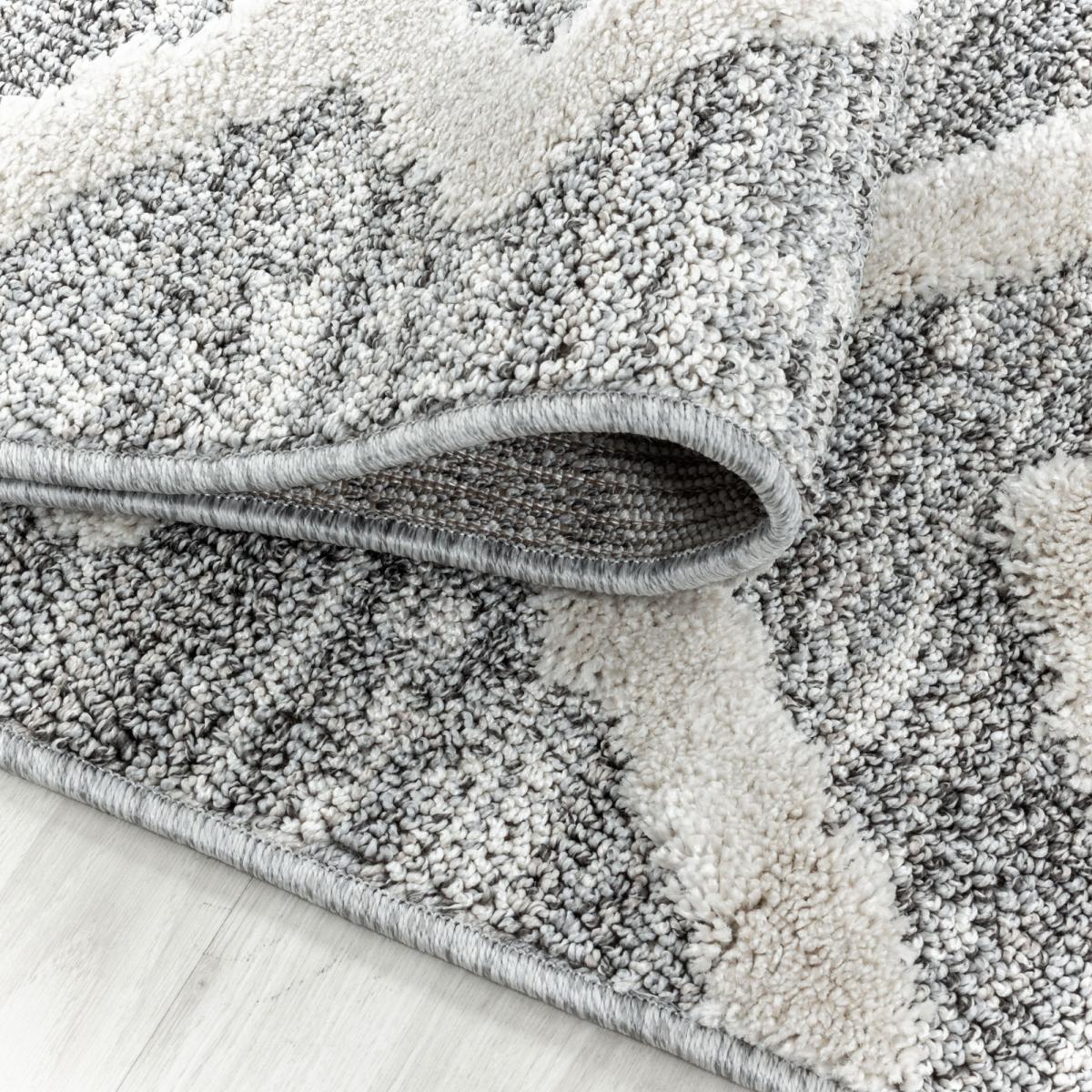 Tapis rond tissé motif scandinave HAPA