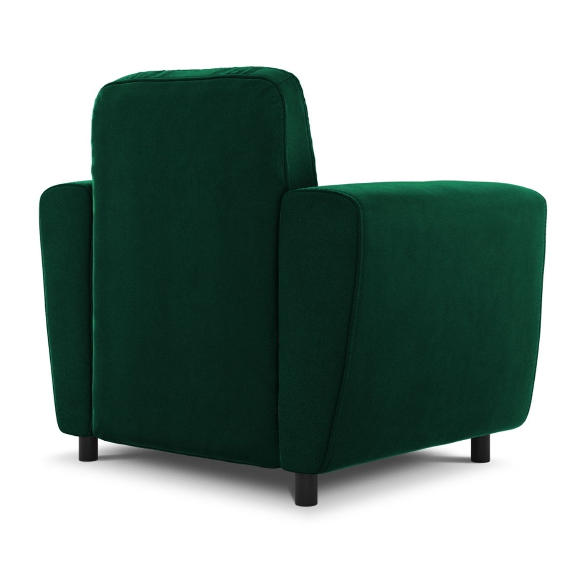 Fauteuil "Audra" en velours vert bouteille