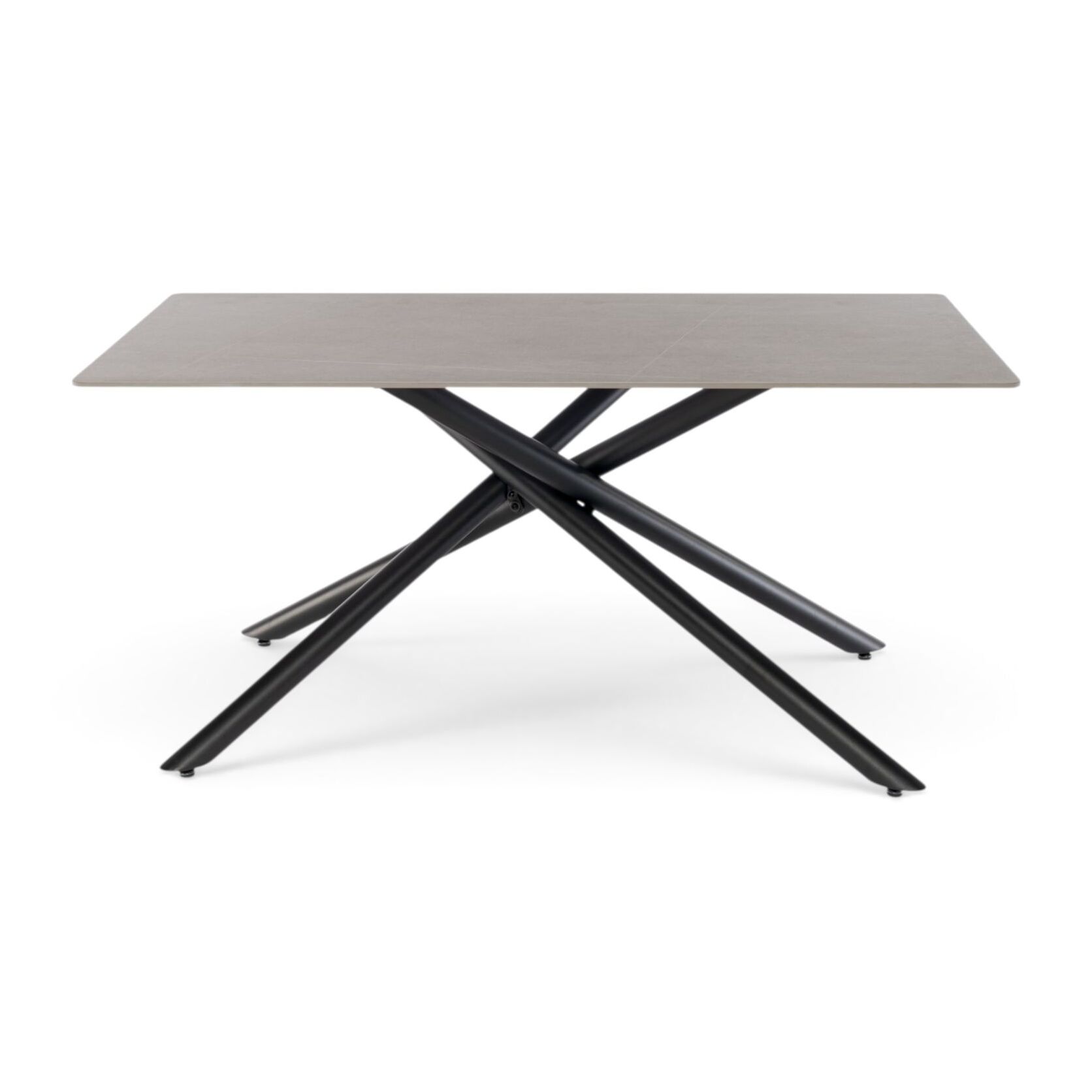 Tavolo MACINAGGIO in ceramica finitura pietra grigio