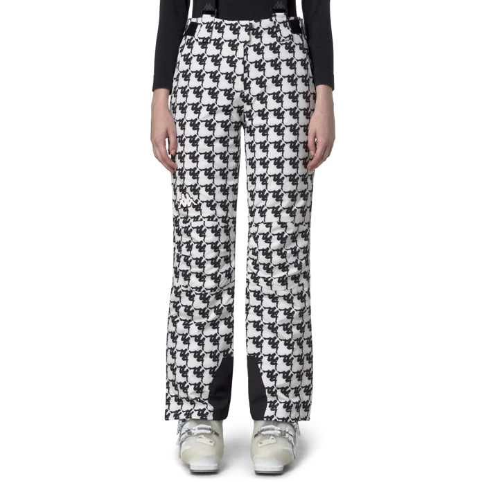 Kappa - Pantaloni Donna Nero - 8Cento 834G