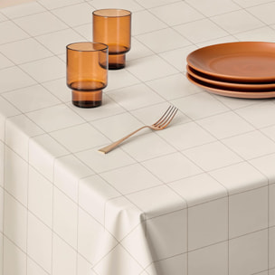 Mantel antimanchas ROBIN BEIGE - 100% algodón