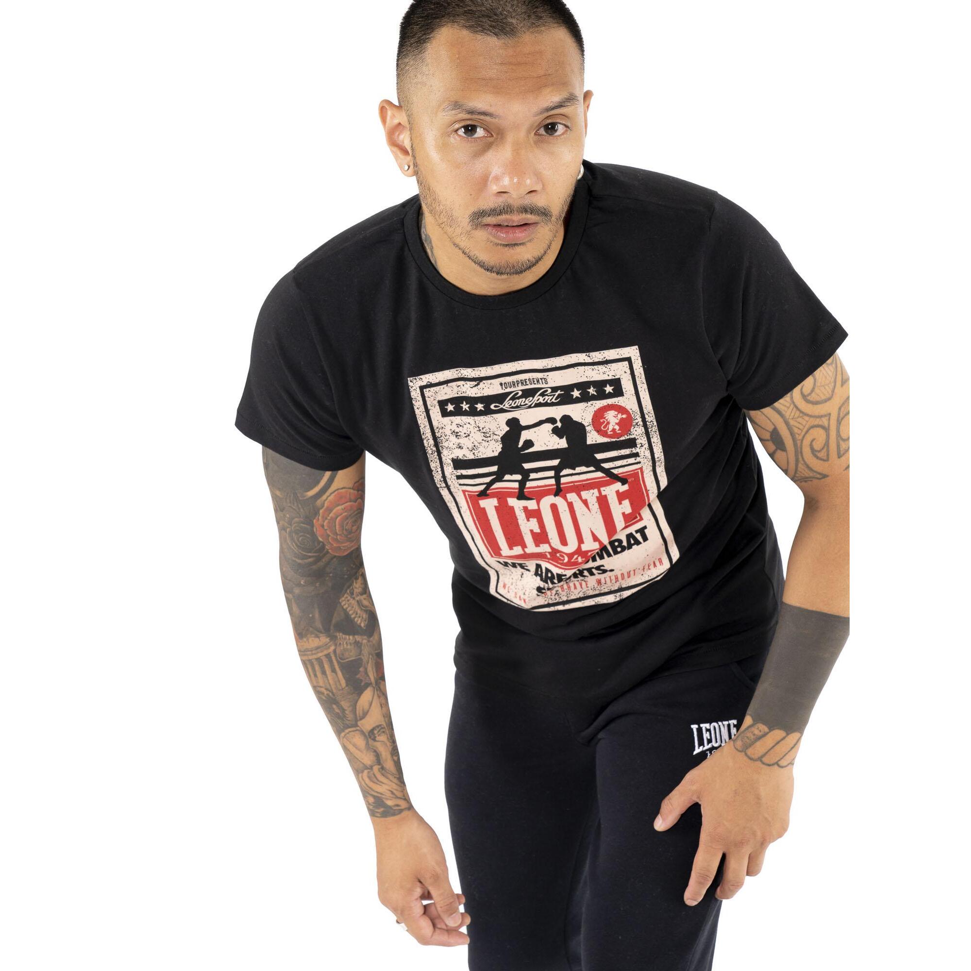 Camiseta de hombre con estampado de combate de boxeo "Metropolitan"