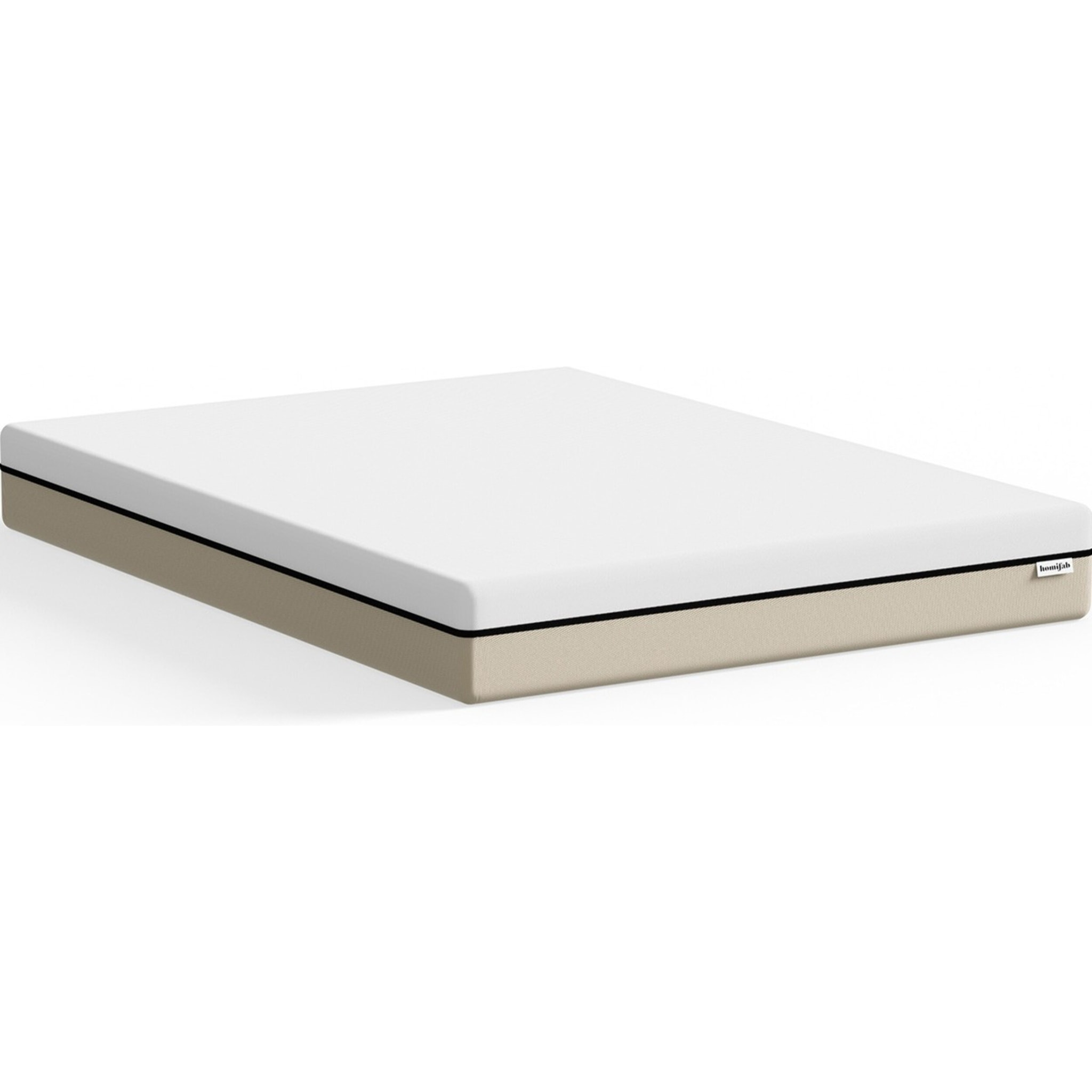 Lit en tissu bouclé + Matelas Hybride - WILLIAM & SPRING ELITE