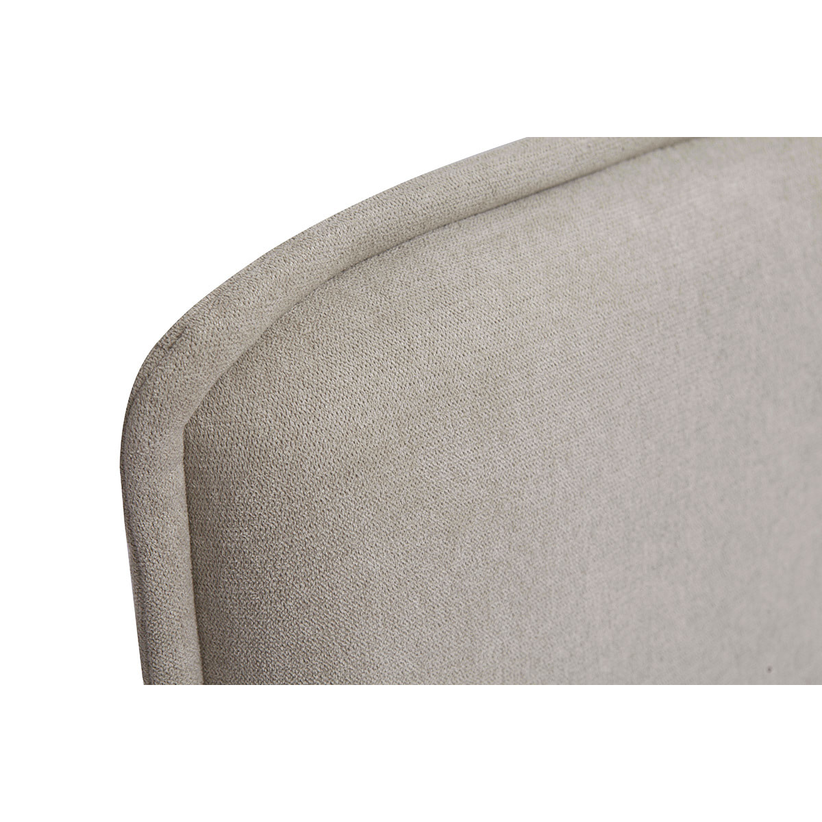 Tête de lit en tissu effet velours beige naturel L175 cm MARCIA