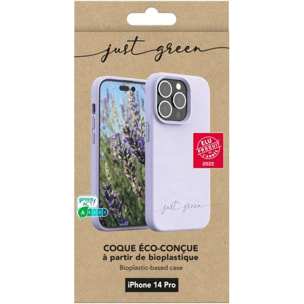 Coque JUST GREEN iPhone 14 Pro Bio Lavande