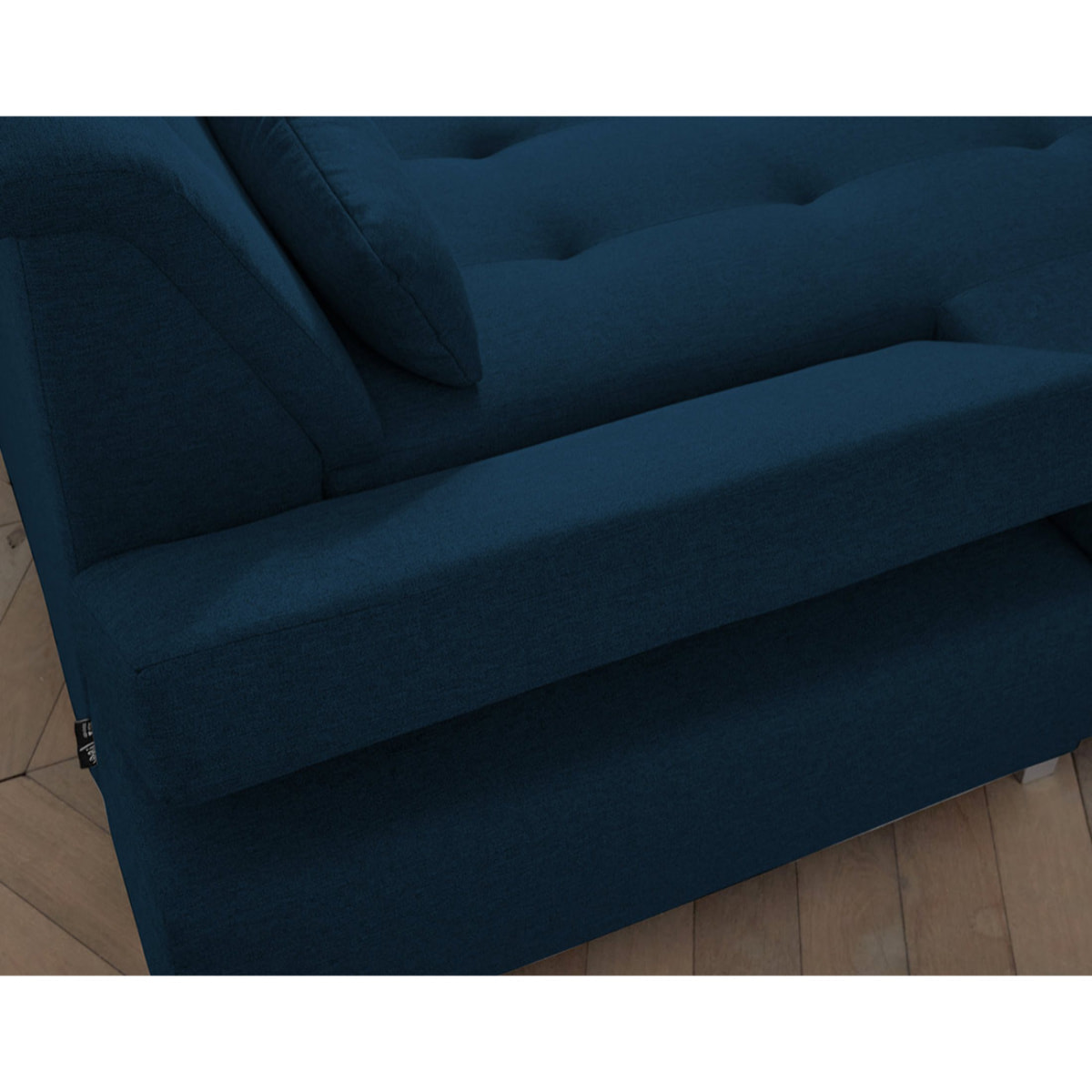 Vermont - canapé panoramique d'angle droit - 7 places - XXL - Bleu pétrole