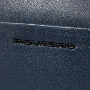 Piquadro Borsa porta pc e porta iPad® in pelle con protezioni antiurto e RFID