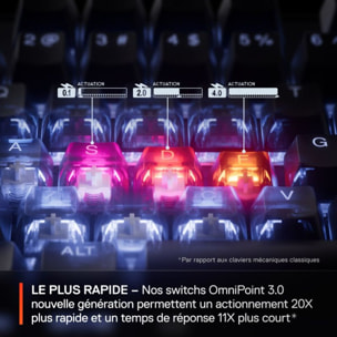 Clavier gamer STEELSERIES APEX PRO GEN 3 - FR