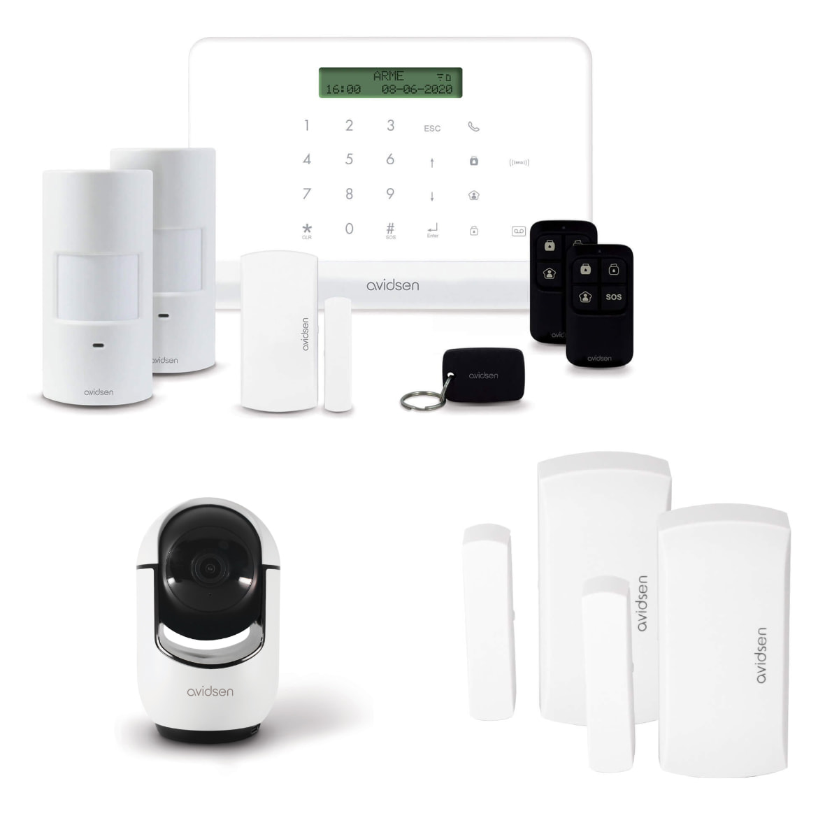 Kit Alarme sans fil connectée HomeSecure pour appartement T2/T3