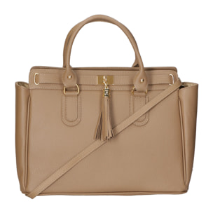 Borsa a mano da Donna Elena in Vera Pelle Made in Italy 28x37x18 cm