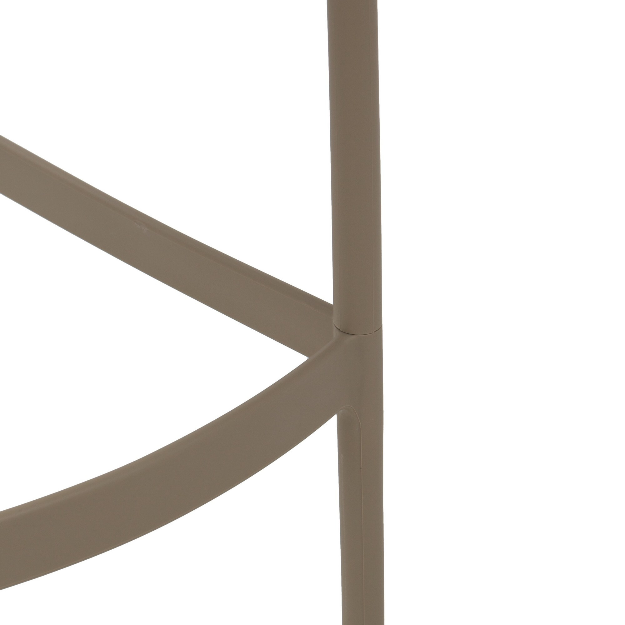 Set di 4 sgabelli HAMBURG in polipropilene tortora