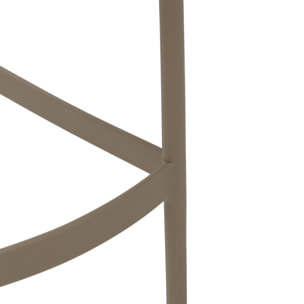 Set di 4 sgabelli HAMBURG in polipropilene tortora