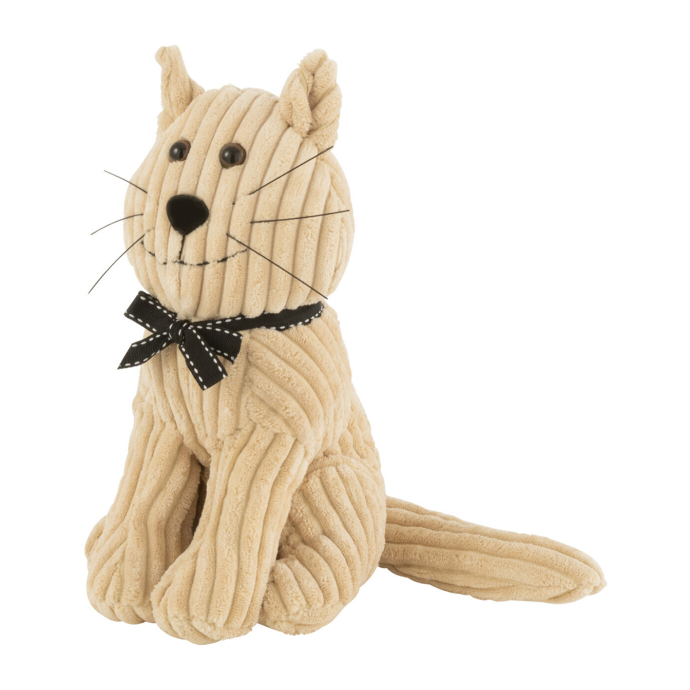 J-Line Cale Porte Chat Ligne Textile Beige