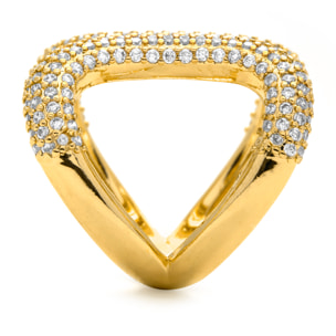 Anillo Rudma acabado oro amarillo 18k