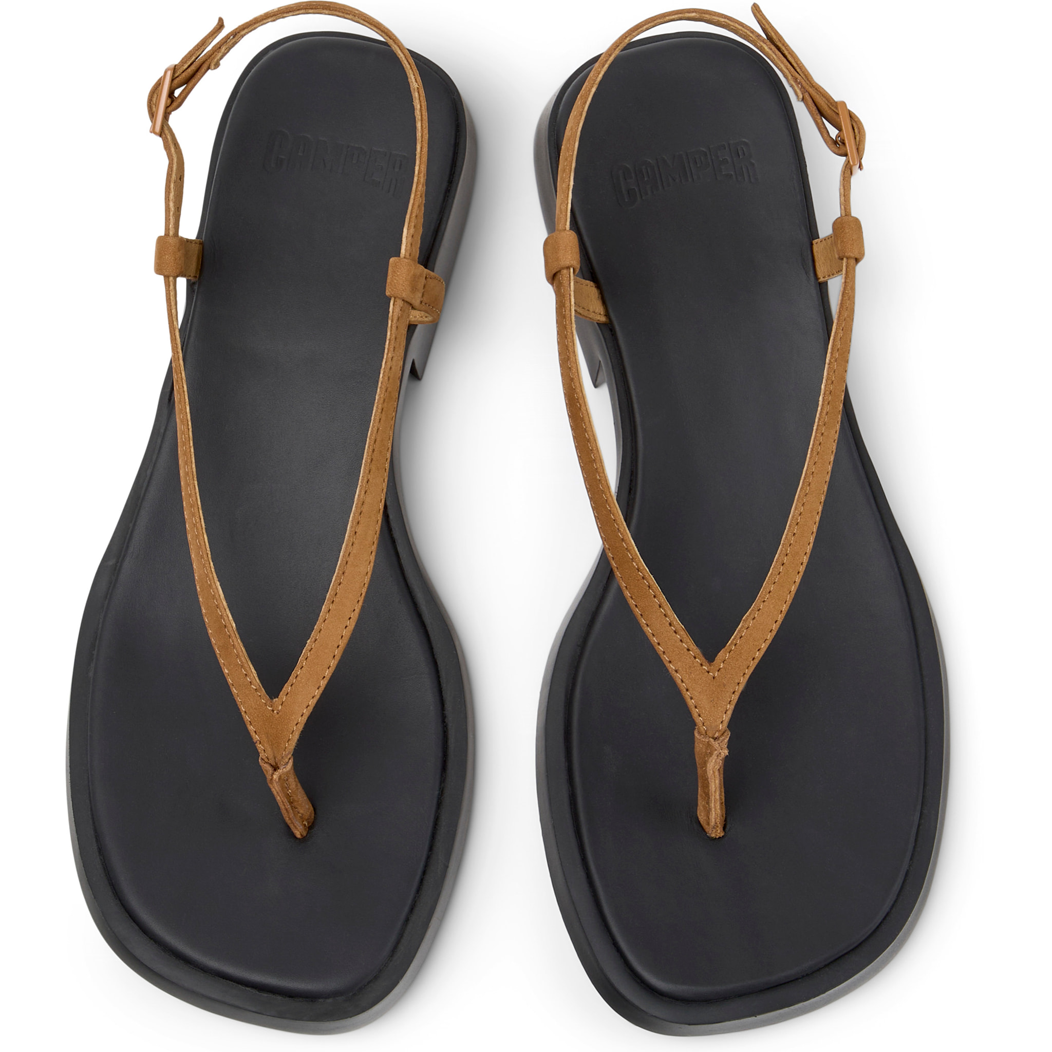 Sandalias - CAMPER Dana - Marron - Cuero nobuk