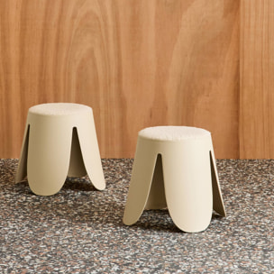 Tabouret empilable enfant bouclette texturée (lot de 2) NIKI KIDS