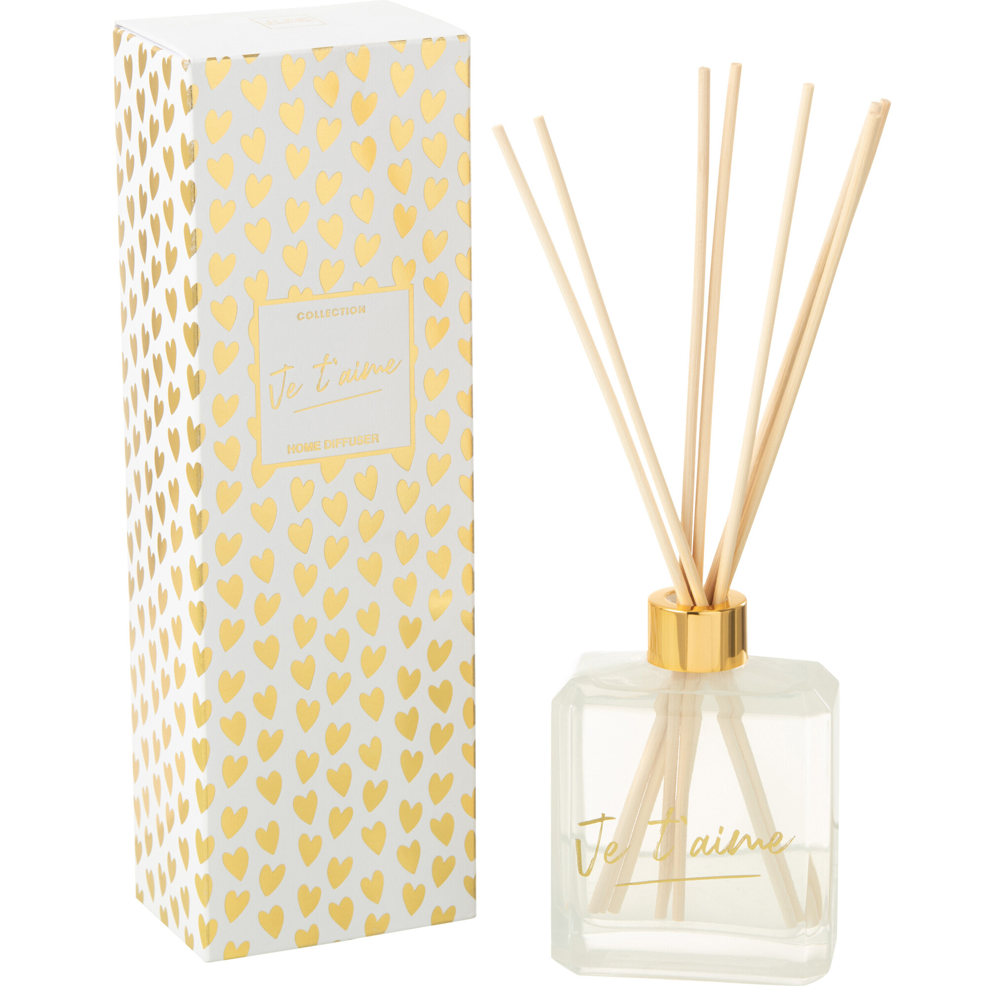 J-Line parfum de maison + bâtons Je T'aime - or