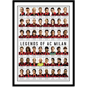 Affiche - Legends of AC Milan - Olivier Bourdereau
