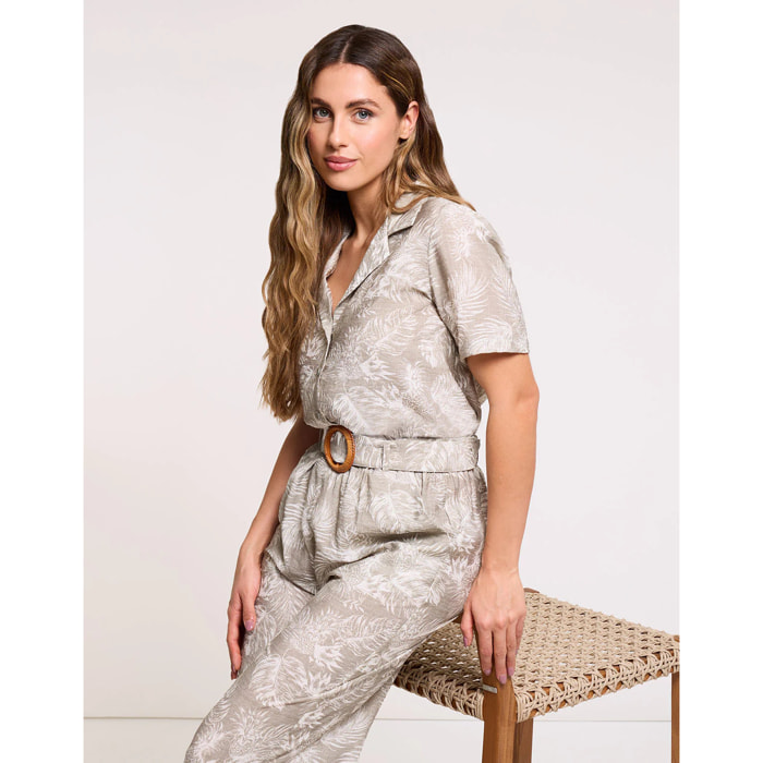 Camisa Manga Corta Caqui Claro - Westba