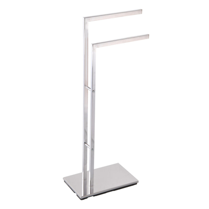 MSV Porte Serviettes 2 branches Acier SANTA CATARINA Chrome