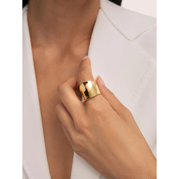 Anello Odisea Acciao Placcato Oro