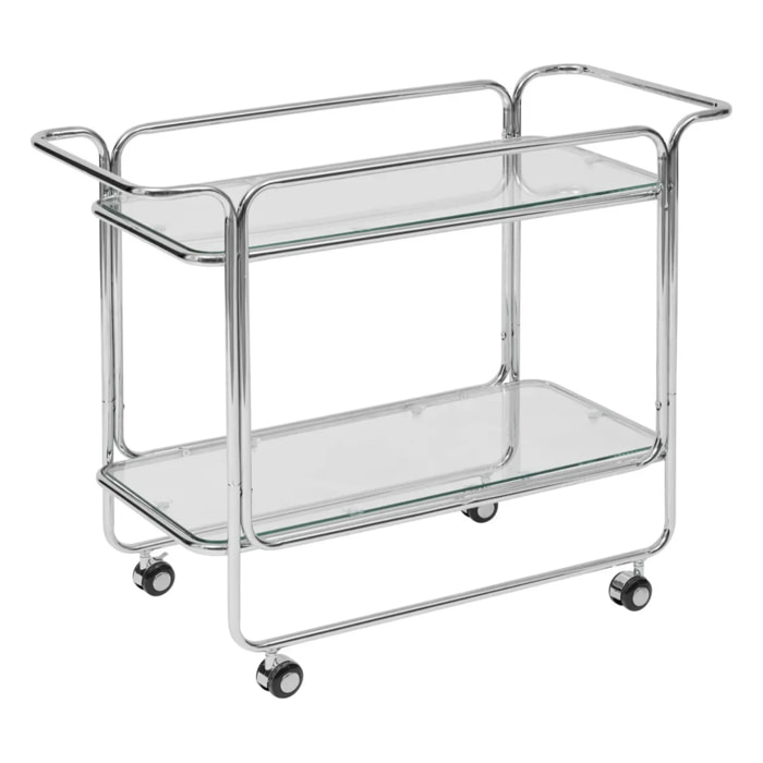 Desserte Hornell argent 92x40cm