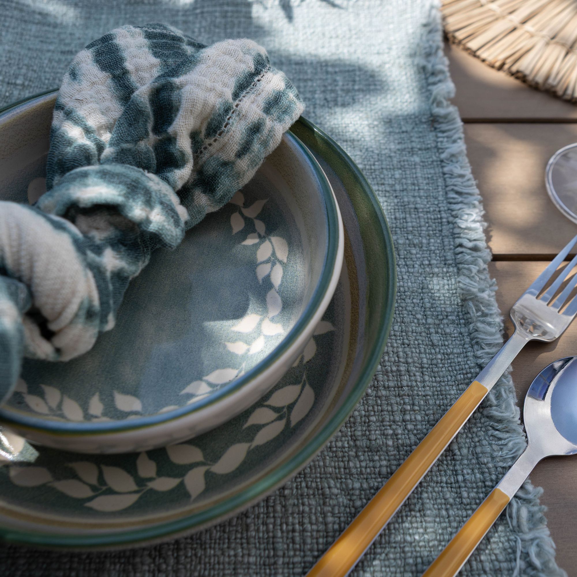 Lot de 6 coupelles en faïence verte 15,5cm CAPRIA