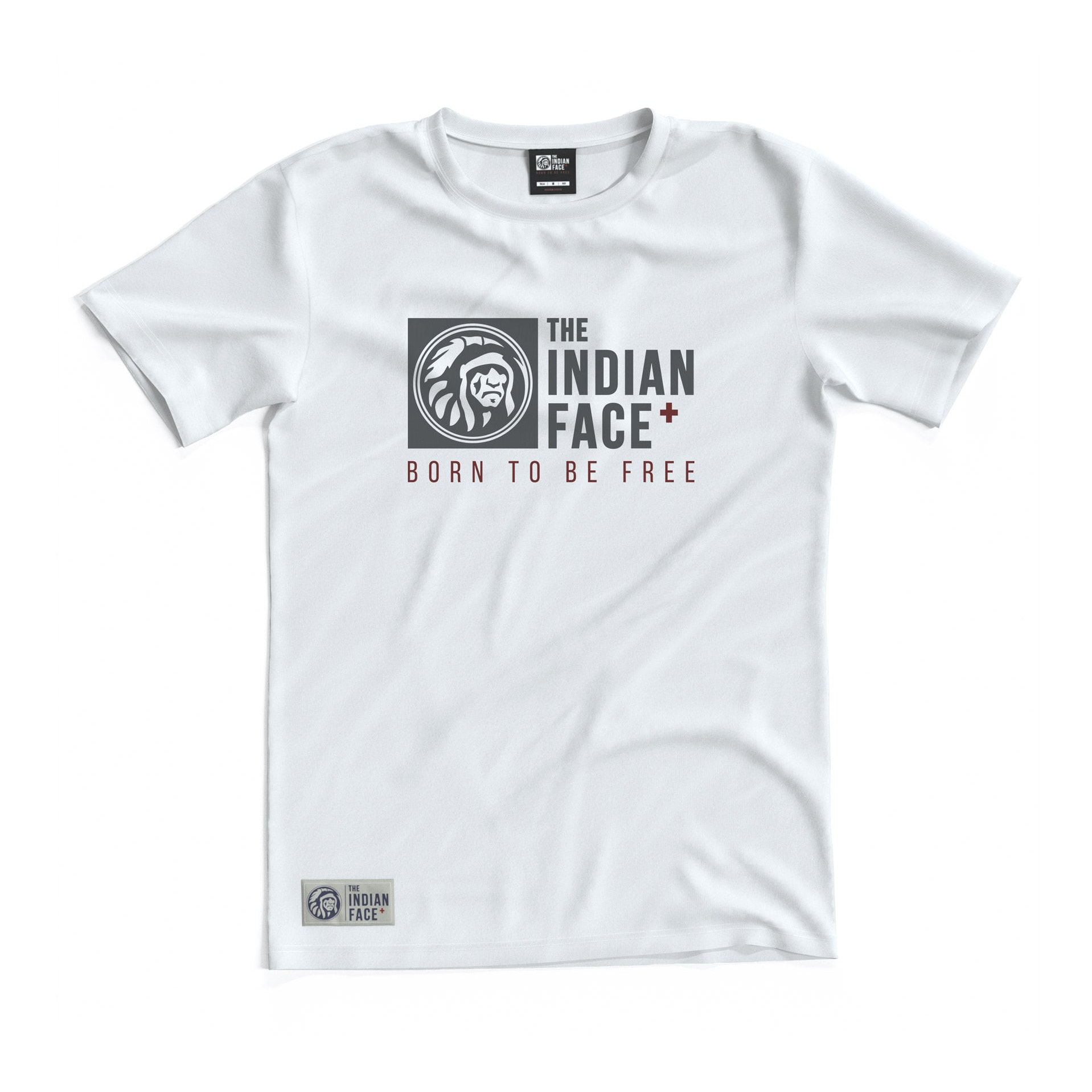 Camisetas The Indian Face Born to be Free Blanco para hombre y para mujer