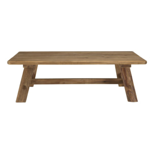 SANDY - Table basse rectangulaire 140x70cm bois Pin recyclé