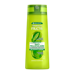 Lot de 12 - Garnier Fructis Shampooing Antipelliculaire à l'extrait de thé vert 300ml