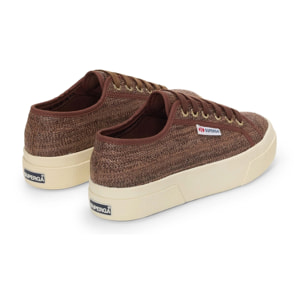 Superga - Zapatos de mujer Mujer Marrón - 2740 PLATFORM RAFFIA
