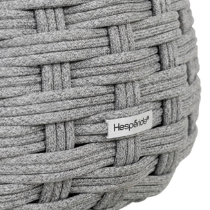 Pouf de jardin Obbae gris graphite