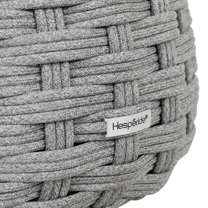 Pouf de jardin Obbae gris graphite