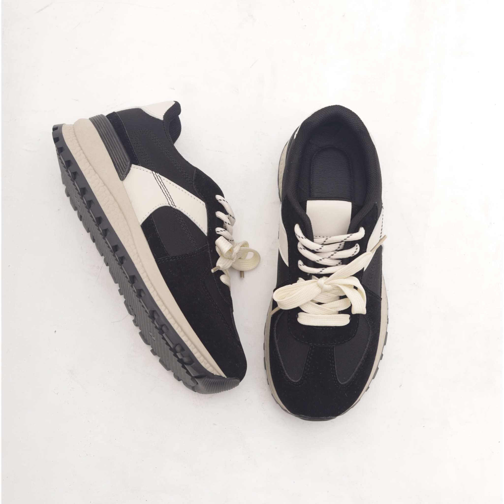 SNEAKERS RUNNING COLOUR BLOCK NERO