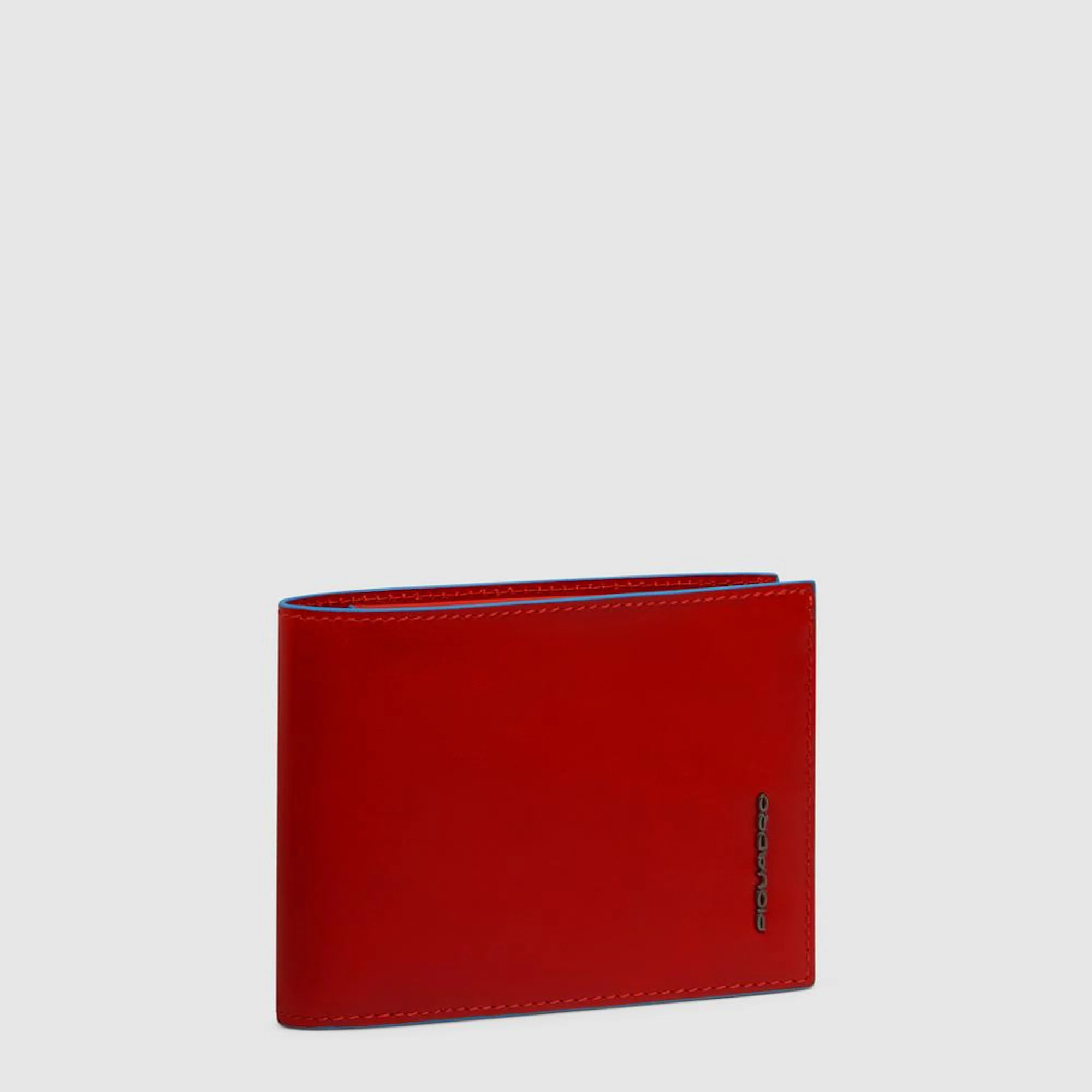 Piquadro Portafogli in pelle con portamonete, schermato con protezione RFID