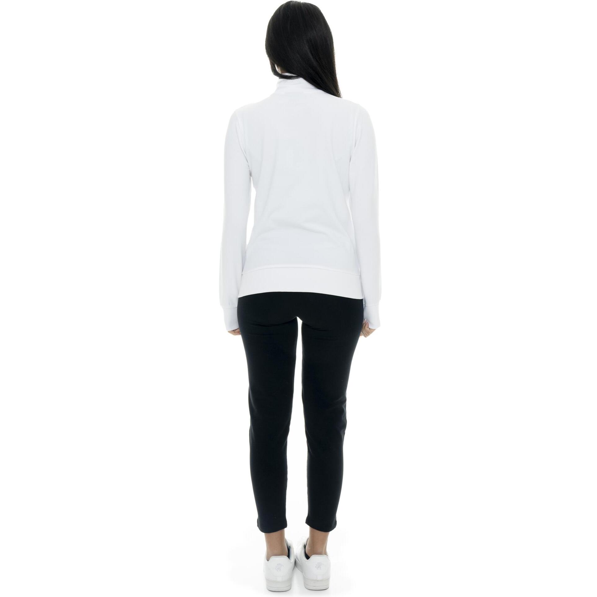 Tuta da donna in cotone non felpato con colletto e zip Leone Summer Bright