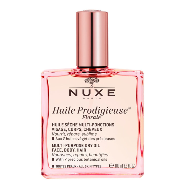 Huile Prodigieuse® Florale  - Huile sèche multi-fonctions visage, corps, cheveux - Toutes peaux