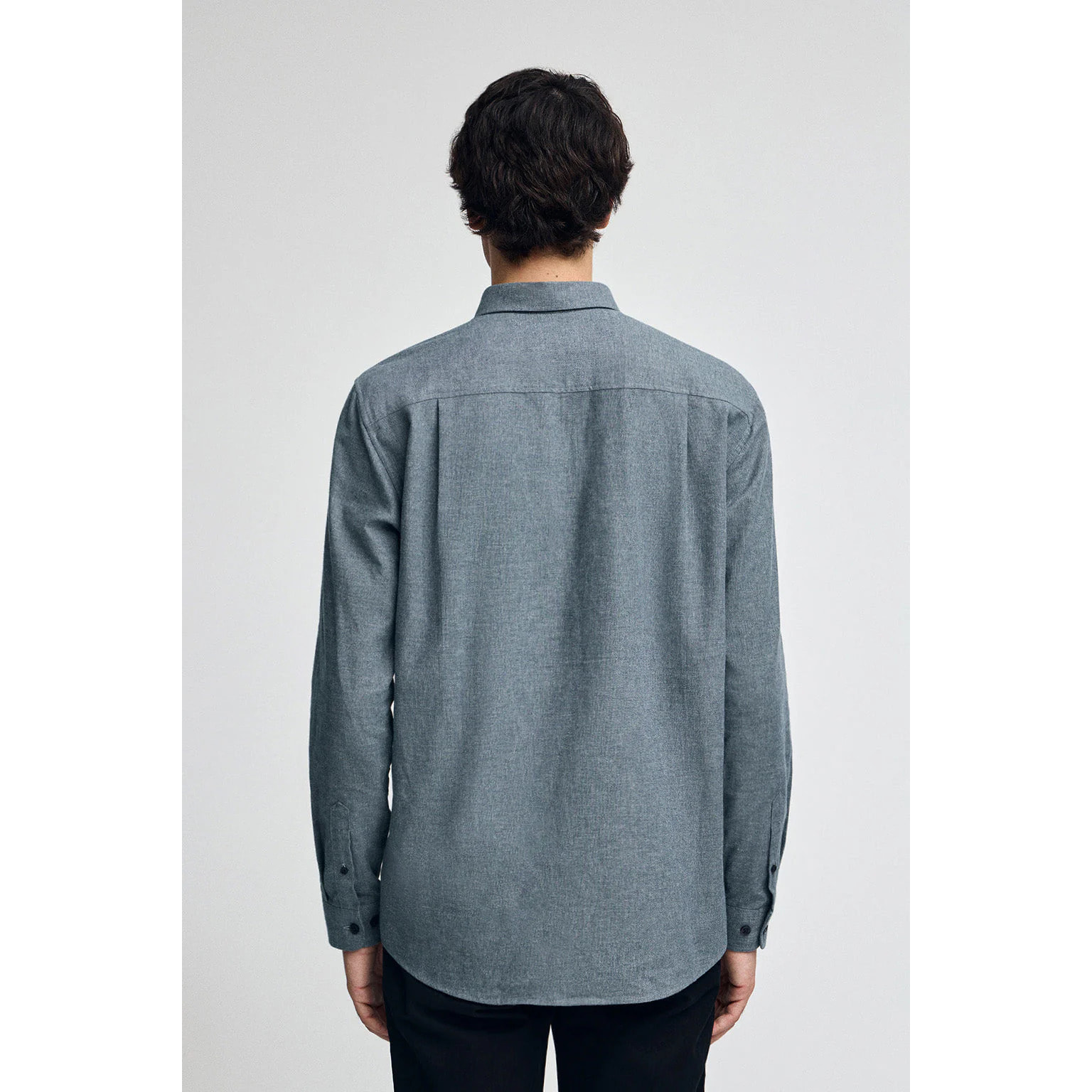 Camicia blu denim regular fit con logo Polo Club