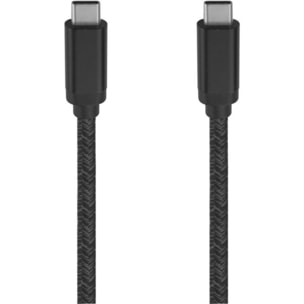 Chargeur + câble ADEQWAT 2x USB-C 65W + Câble USB-C 2M Noir