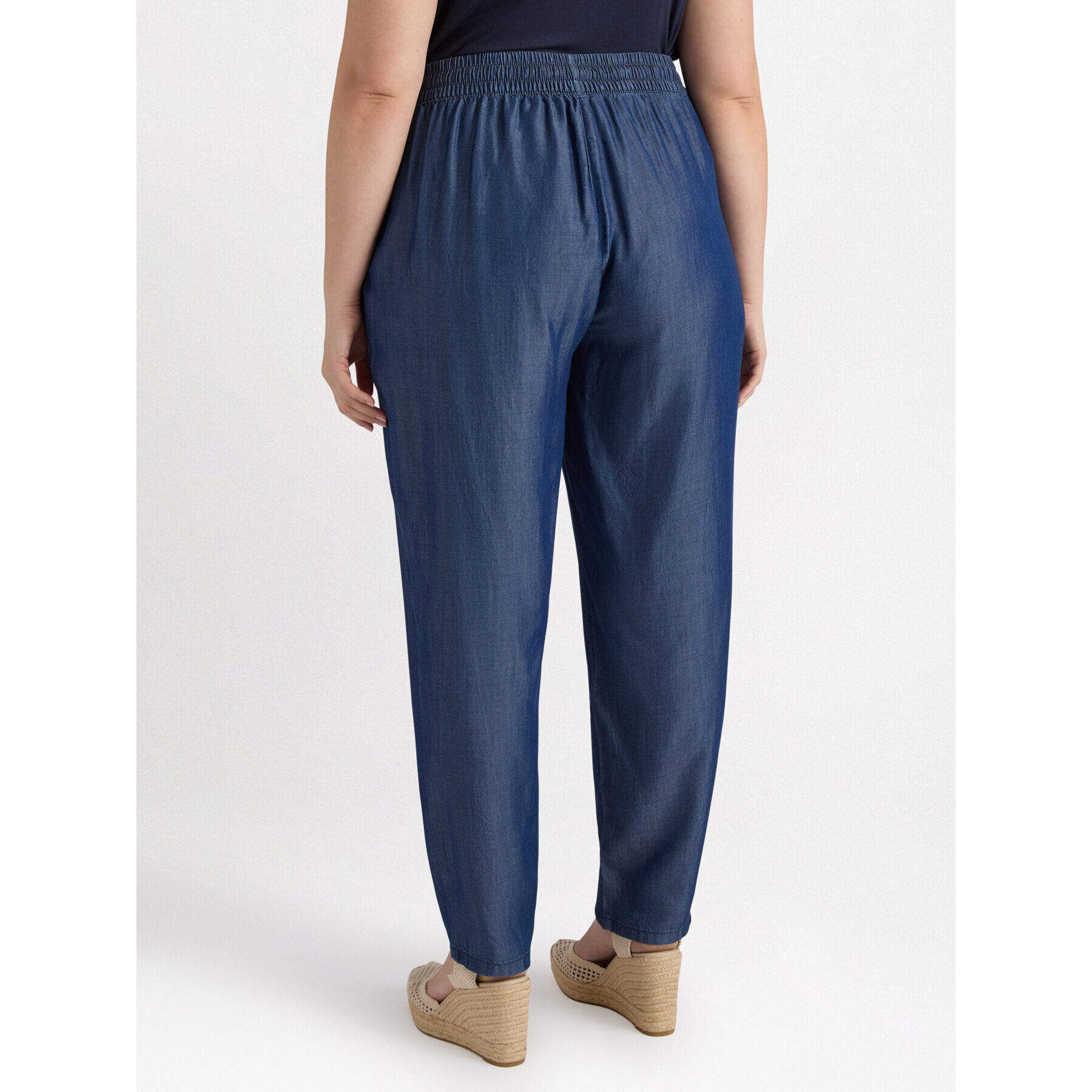 Fiorella Rubino - Vaqueros modelo jogger con fibras de TENCEL™ - Azul