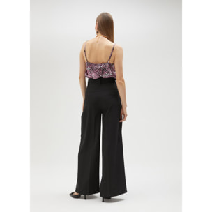 Pantaloni a palazzo con pinces