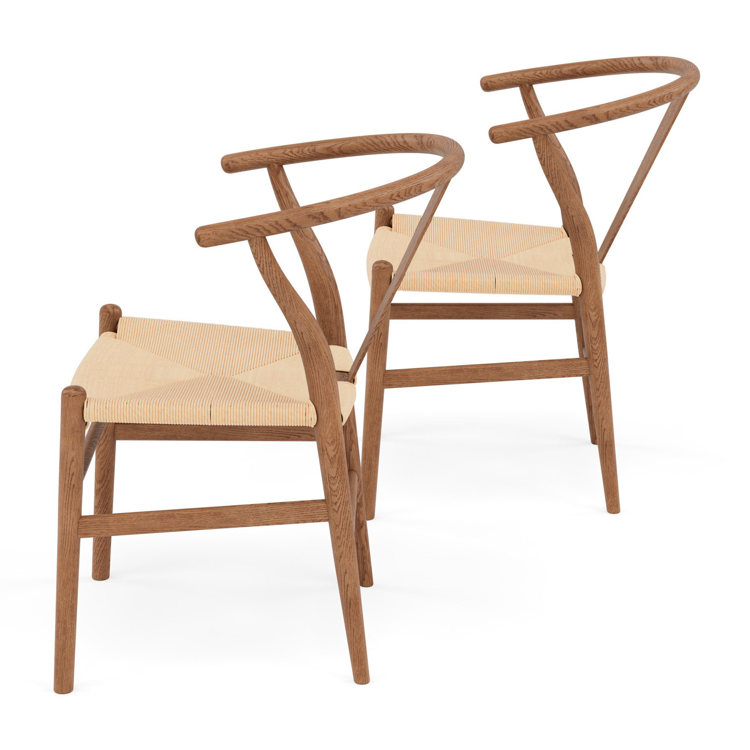 Bergen - lot de 2 chaises - bois d'hêtre - Bois