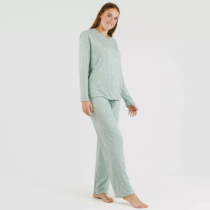 Pigiama lungo da donna soft choer