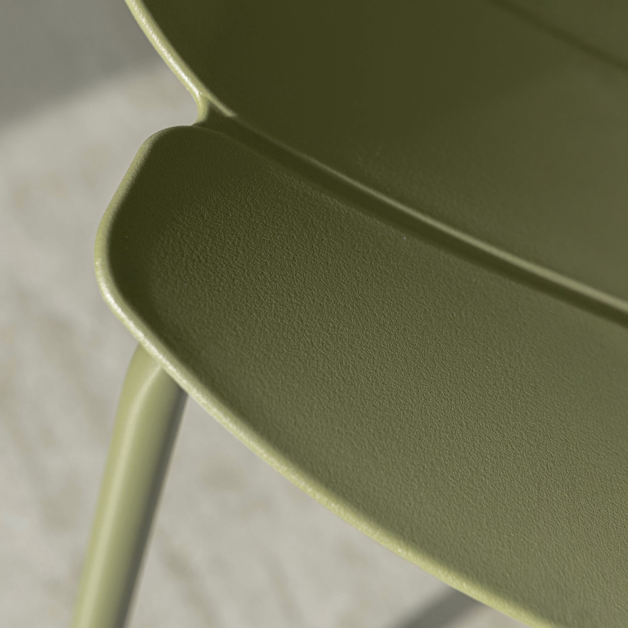 Salon de jardin en polypropylène vert 4 places MONTAUK