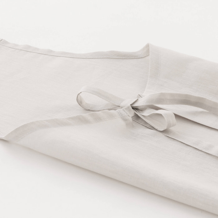 Tablier 100% lin Light Gris - 110x69 cm