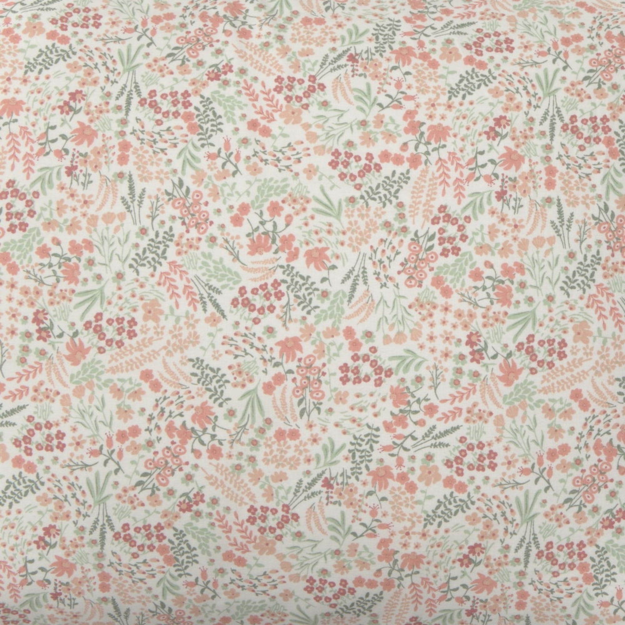 Funda de almoha algodón flores Crepat color rosa 100% Algodón