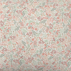 Funda de almoha algodón flores Crepat color rosa 100% Algodón